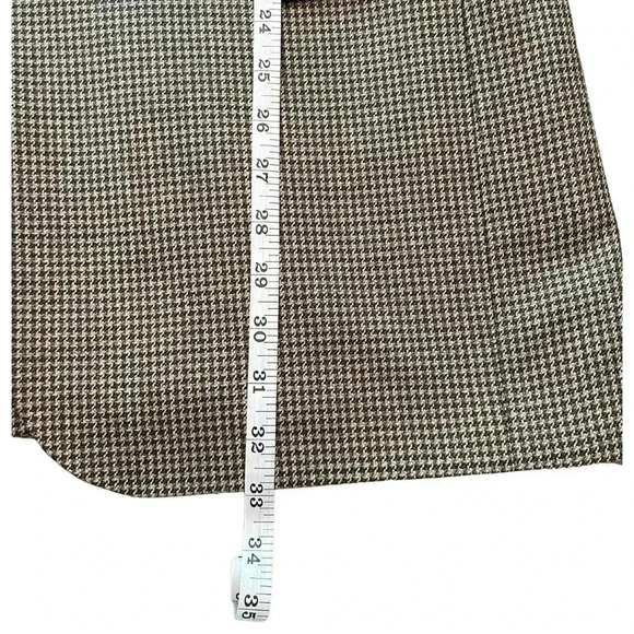 Jos A Bank Wool Silk Mens Houndstooth Blazer Size 42L - Picture 4 of 11
